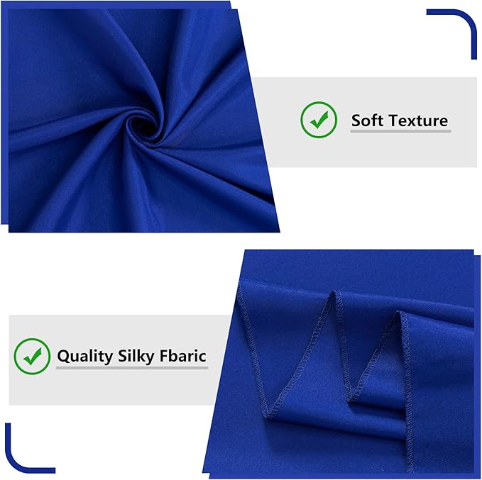 10ft x 8ft Royal Blue Backdrop Curtains - Image 6