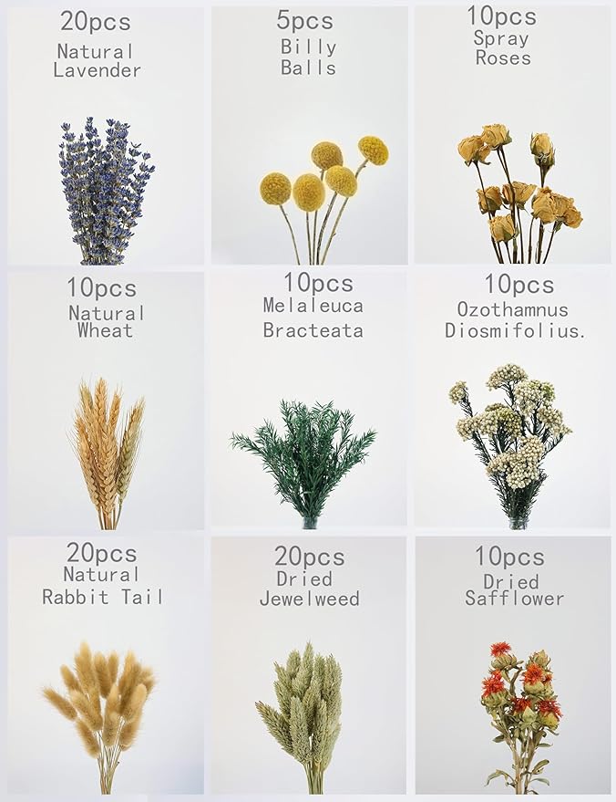 DIY Natural Dried Flower Set, Bulk Dried Flowers - Image 2