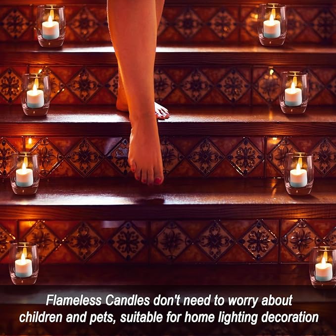 HL Flameless Candles with Remote Timer&Charging Station, 60+Hours Rechargeable - Image 6