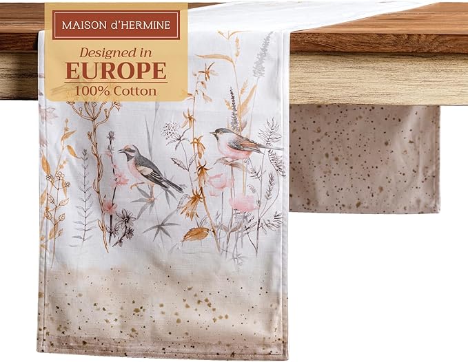 Maison d' Hermine Table Runner 100% Cotton Double Layer Table Runners 108 by MaisondHermine
