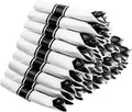 Supernal 60 Pack Hevy Duty Rolled Black Plastic Silverware, Pre Wrapped Cutlery by supernal