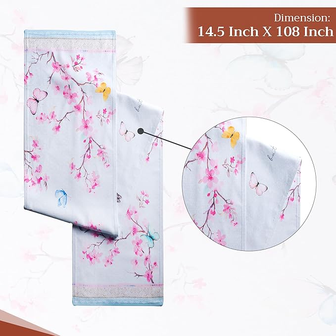 Maison d' Hermine Table Runner 100% Cotton Double Layer Table Runners 108 - Image 4