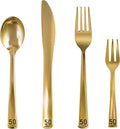 Neatiffy 200 Pcs Gold Plastic Silverware Disposable Cutlery Set, Includes 50 by NEATIFFY