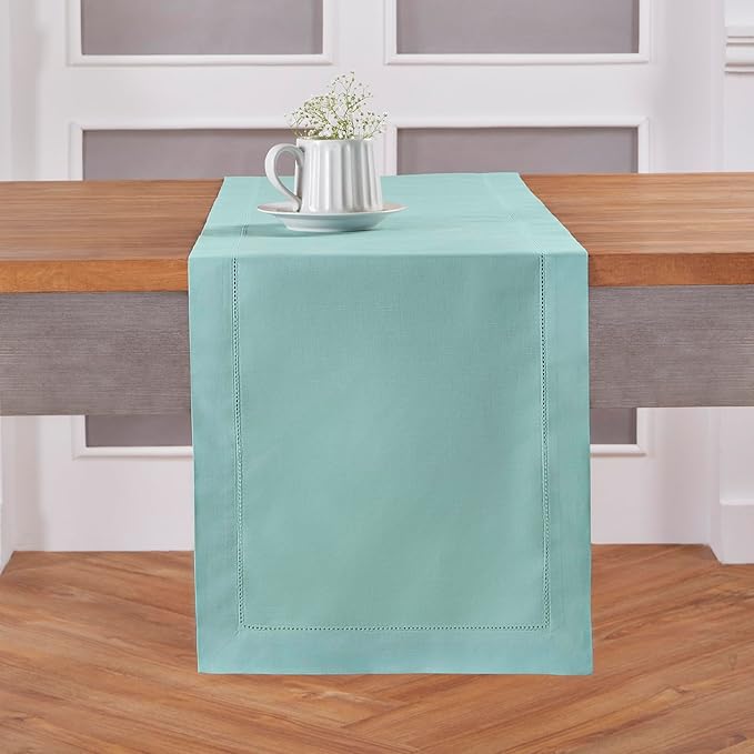 Solino Home Cotton Linen Table Runner 48 Inches by SolinoHome