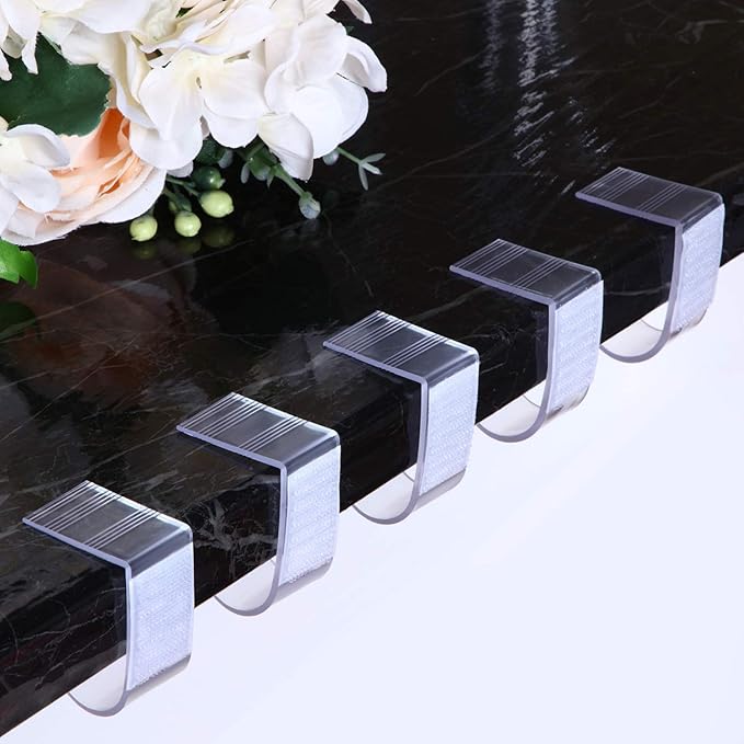 Boao 50 Packs Table Skirt Cover Clips Plastic Tablecloth Clips - Image 4