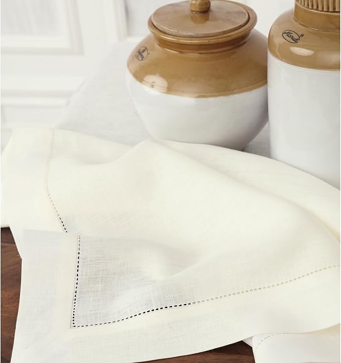 Solino Home Linen Ivory Table Runner 108 Inches Long - Image 8