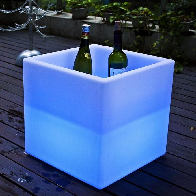 Mr.Go 16-inch SEMI-Storage LED Light Cube, Rechargeable RGB Color Changing - Image 5
