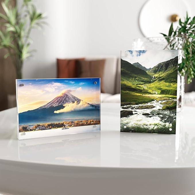 4x6 Acrylic Picture Frame 5 Pack, Desktop Display Decor Gift - Image 4