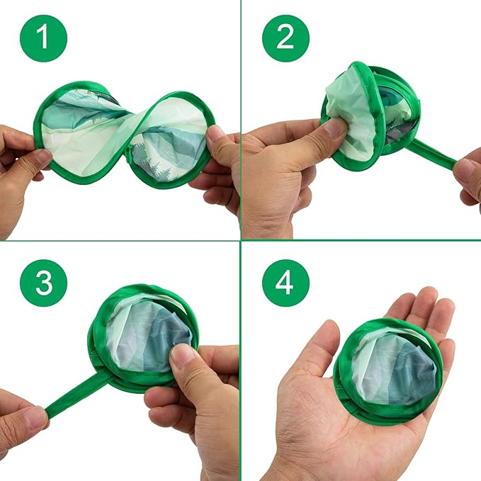 4 Styles Landscape Round Foldable Hand Fan Japanese Foldable Fan Style Handheld - Image 4