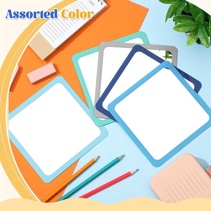 Dandat 10 Pcs Small Mirrors for Kids 6 x 6 Inch Square Shatter Proof Reflector - Image 7