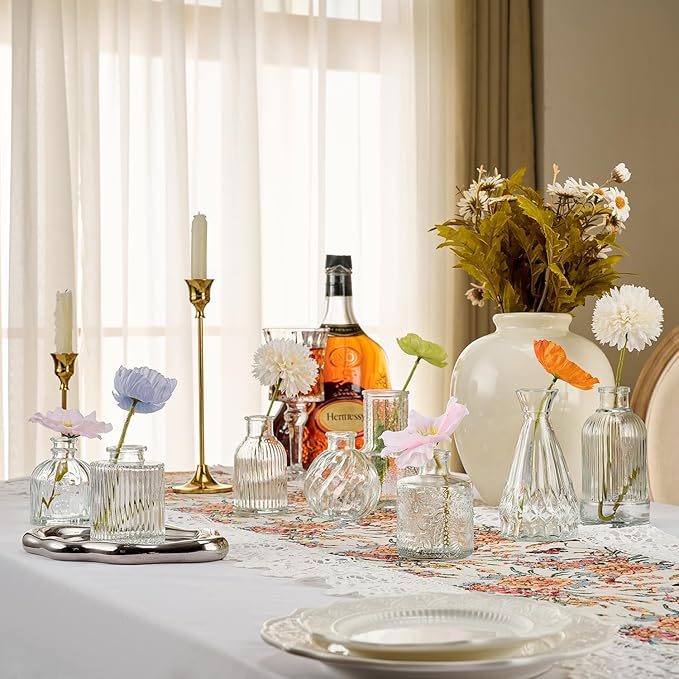 Glass Bud Vase Set of 33 Pcs Small Minimalist Vases - Image 7