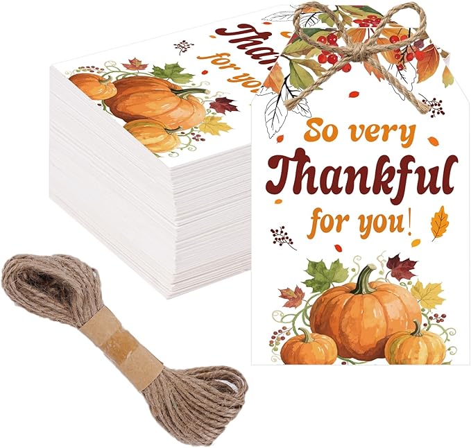50Pcs Thanksgiving Gift Tags by SerpizePaty