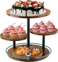 Rustic 4-Tier Rotating Wooden Cupcake Tower Stand by SogYupk