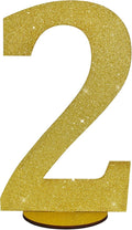 TONIFUL 11.8 Inch Gold Glitter Numbers Table Centerpieces 0-9 Birthday Party by TONIFUL