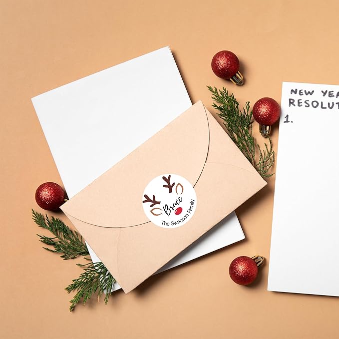 36pcs Personalized Christmas Stickers Gift Wrap Labels-Available in 12 - Image 5