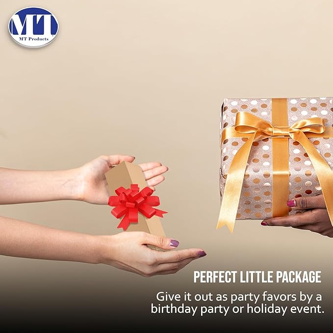 MT Products Tuck Top Kraft Paperboard Gift Box 2" x 2" x 7" - Image 4