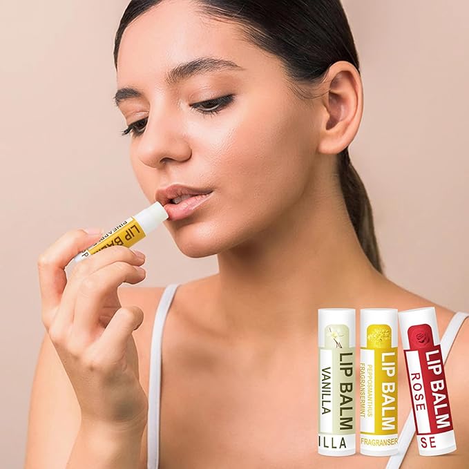 DMSKY Natural Lip Balm Bulk 60 Pack, Moisturizing Lip Balm - Image 5