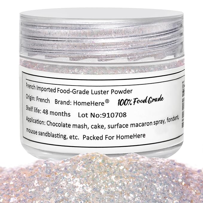 HomeHere Edible Luster Dust Food-Grade Glimmer Powder Glitter by HOMEHERE