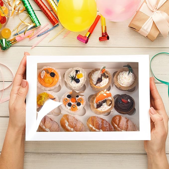 VGOODALL 12 Count Cupcake Boxes - Image 8