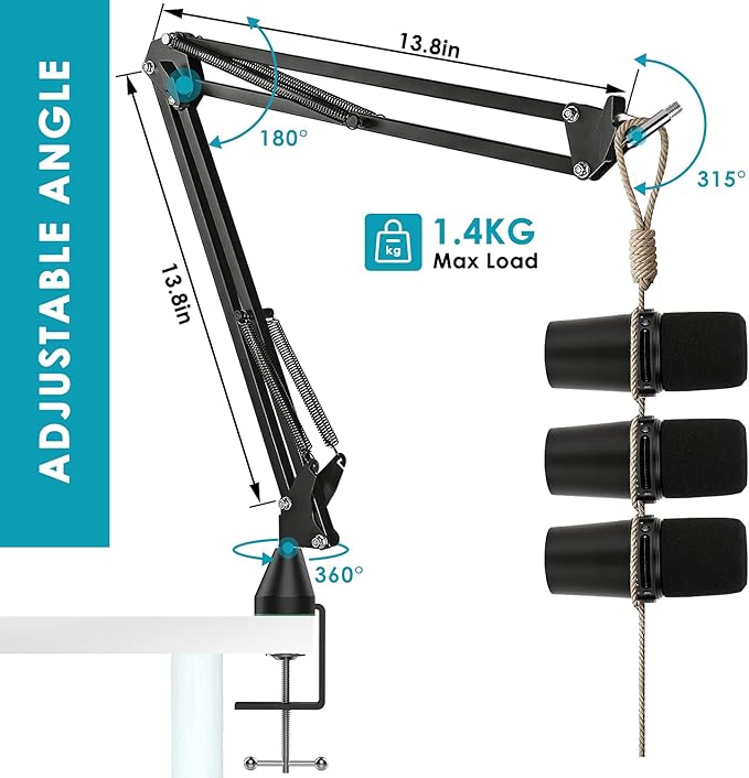 MV7 MV7X MV7+ Boom Arm - Image 3