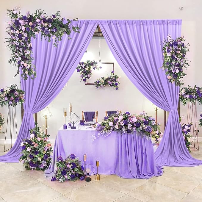 AK TRADING CO. 10 feet x 8 feet IFR Polyester Backdrop Drapes Curtains Panels - Image 4