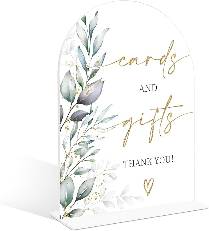 Acrylic Wedding Signs, Wedding Reception Signage, Bridal Shower Table Decor by Unknown