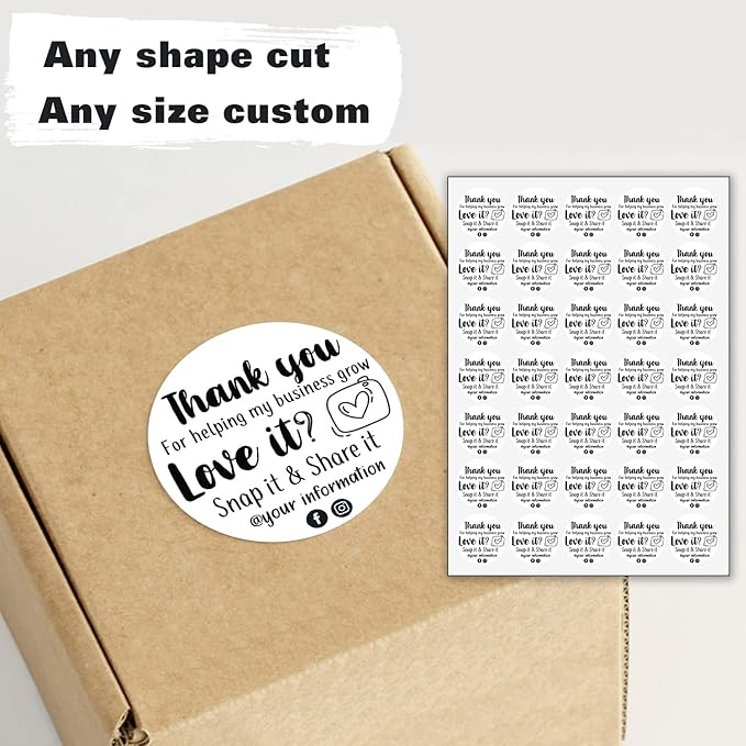 Custom Logo Stickers for Business, Personalised Logo Labels - Image 3