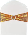 Chair Sashes Sequin Stretch Chair Bands Spandex Polyester Bows by LIZIMI