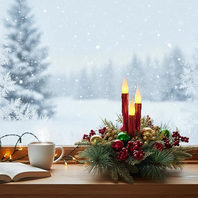 Christmas Floral Arrangement Centerpiece - Image 5