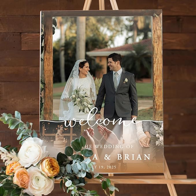 Custom Couple Photo Wedding Welcome Sign, Gifts - Image 6