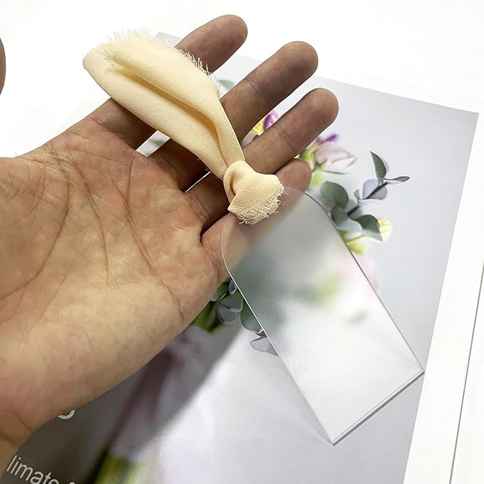 50Pcs Acrylic Place Card for Wedding Frosting Acrylic DIY Table Seating Cards - Image 2