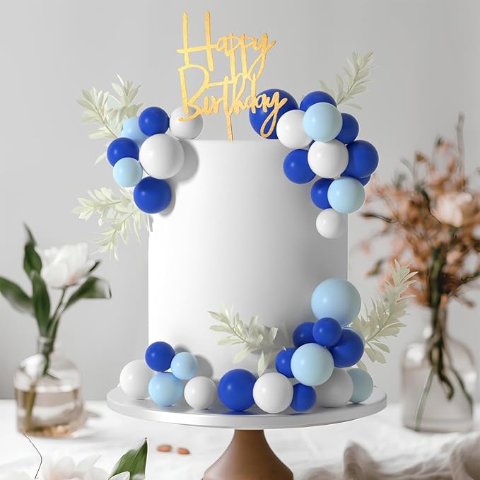 MIAHART Ball Cake Toppers Boho Grass Cake Topper Ball Cake Insert Decoration - Image 5