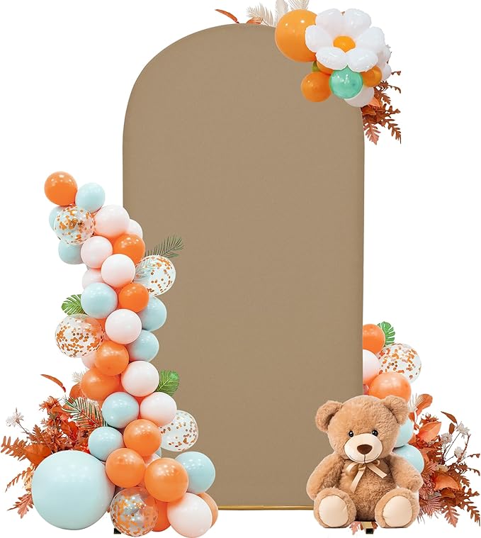 Wedding Arch Cover 4FT Arch Backdrop Cover Spandex Fitted Arch Cover by Unknown