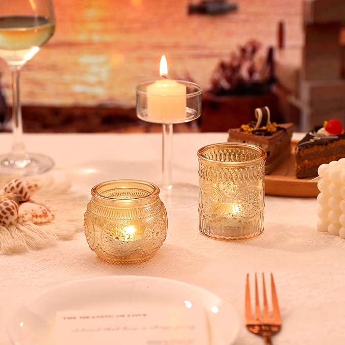 DARJEN Gold Votive Candle Holders Set of 36 - Image 5