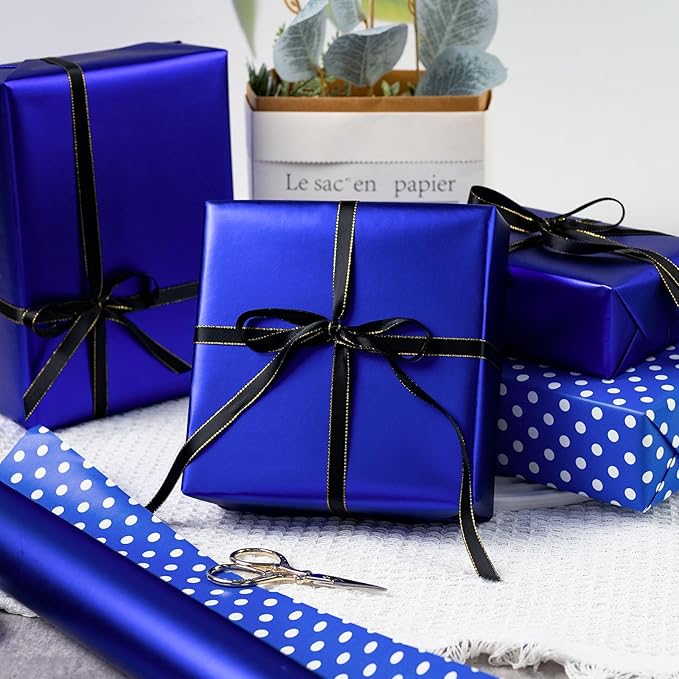Garbendy Gift Wrapping Paper Roll-Solid Color Pearly-Lustre Paper, Valentine's - Image 4