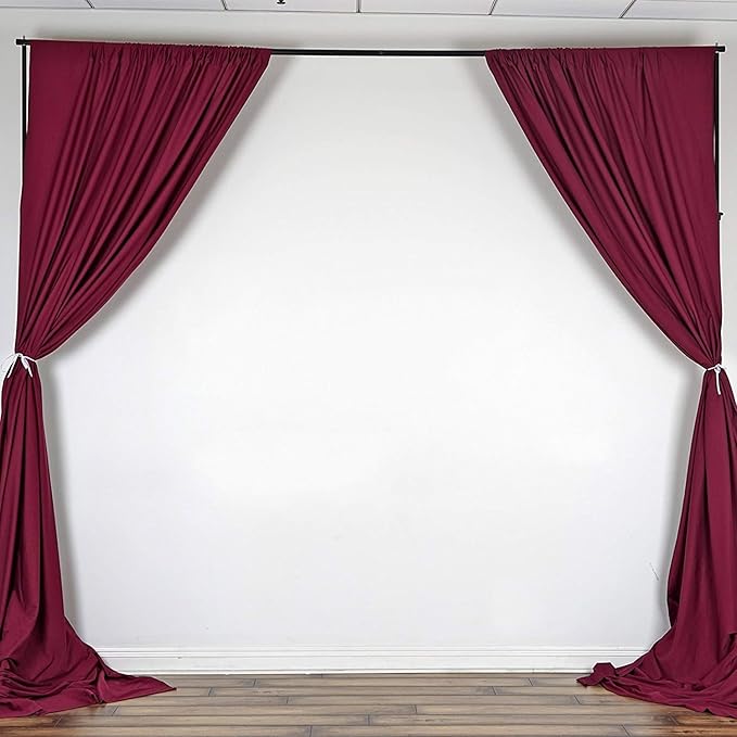 AK TRADING CO. 10 feet x 8 feet IFR Polyester Backdrop Drapes Curtains Panels - Image 3