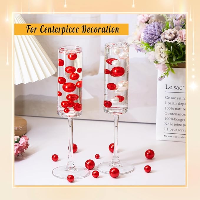 300Pcs Pearl Vase Filler, Candle Centerpieces, Wedding Birthday Party Home - Image 4