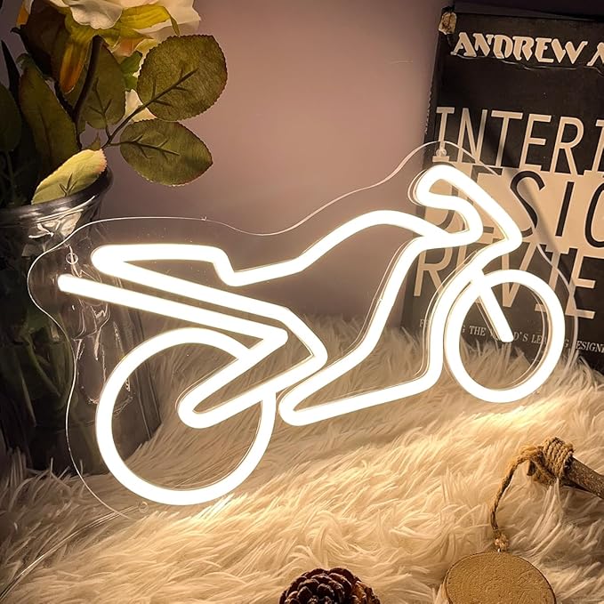 Motorcycle Neon Sign For Spa Beauty Room Nail Brows Lashed Salon Studio LED - Image 2