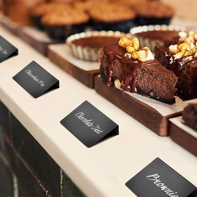 20 Pack Mini Chalkboard Signs for Food – Small 3x4 Tabletop Labels for Buffet - Image 6