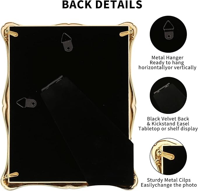 4 x 6'' Premium Alloy Gold Photo Frame - Image 5