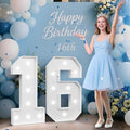 3FT Marquee Numbers 16, Happy 16th Birthday Decorations by Tongjoy