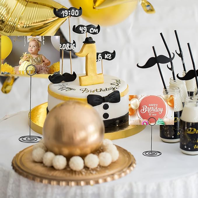 Teling 36 Pieces Table Number Holders 3 Size Place Card Holder Name Numbers - Image 6