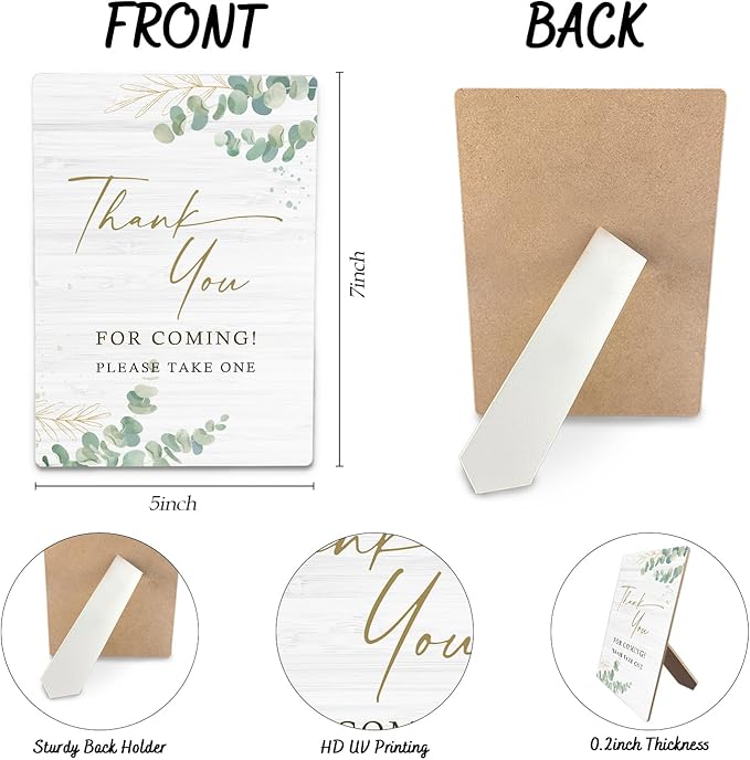 Wedding Wooden Stand 5x7 Inch, Bridal Shower Wooden Sign, Wedding Welcome Table - Image 6