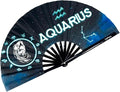 DeFlare | Cosmic Zodiac Rave Fan | Zodiac Sign Hand Fan | Astrology Rave Fan | by DeFlare-RaveFestivalFans