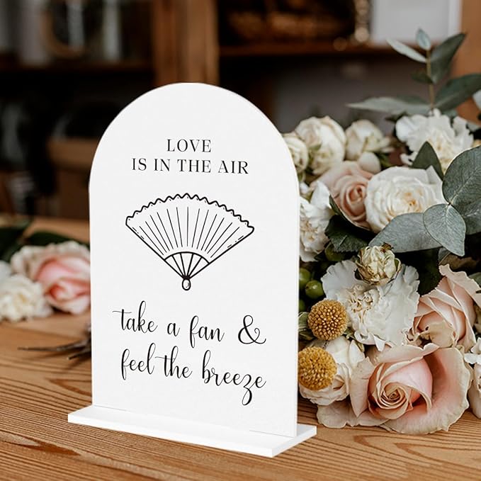 Wedding Fan Signage Take A Fan Sign - Image 5