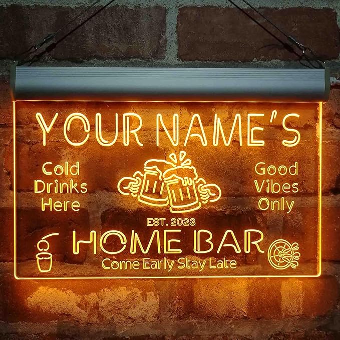 ADVPRO Personalized Your Name Custom Home Bar Beer Established Year Single - Image 2