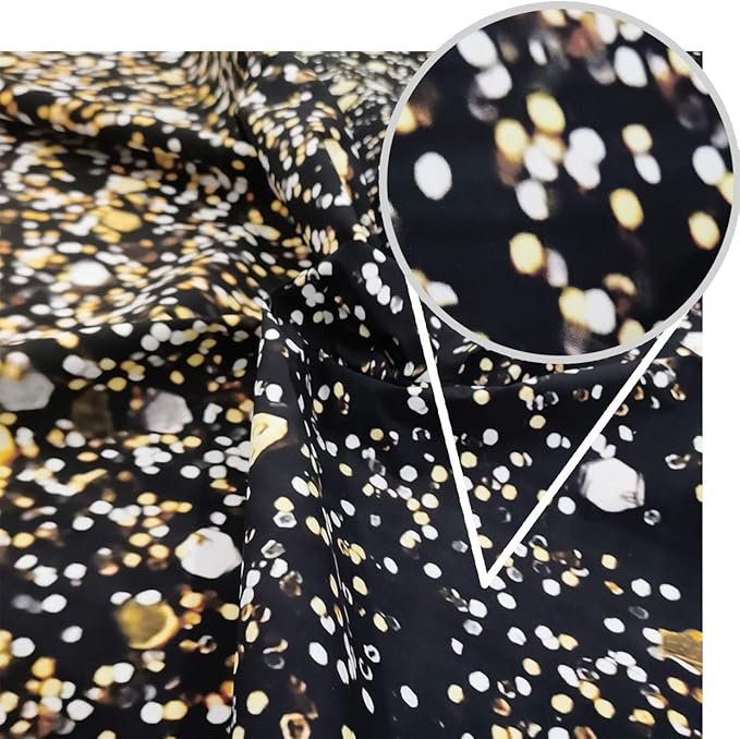 WOLADA Black and Gold Backdrop Golden Glitter Backdrop - Image 4