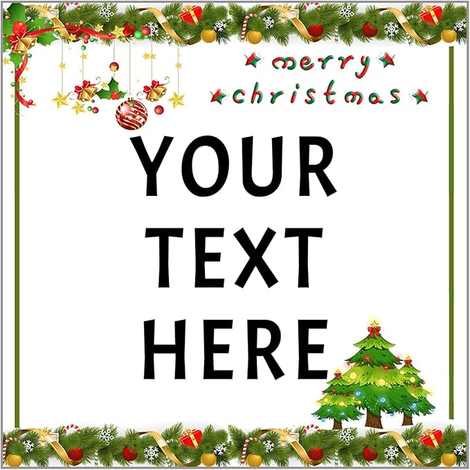 100-1000pcs Custom Stickers Merry Christmas Stickers Personalized Labels by Unknown