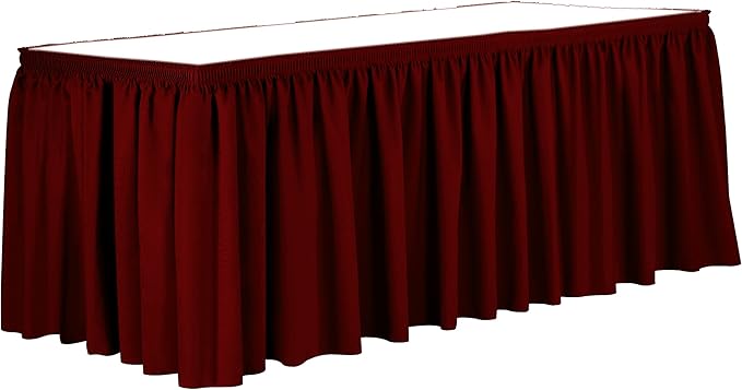 Ultimate Textile Pleat Polyester Fabric Table Skirt by UltimateTextile