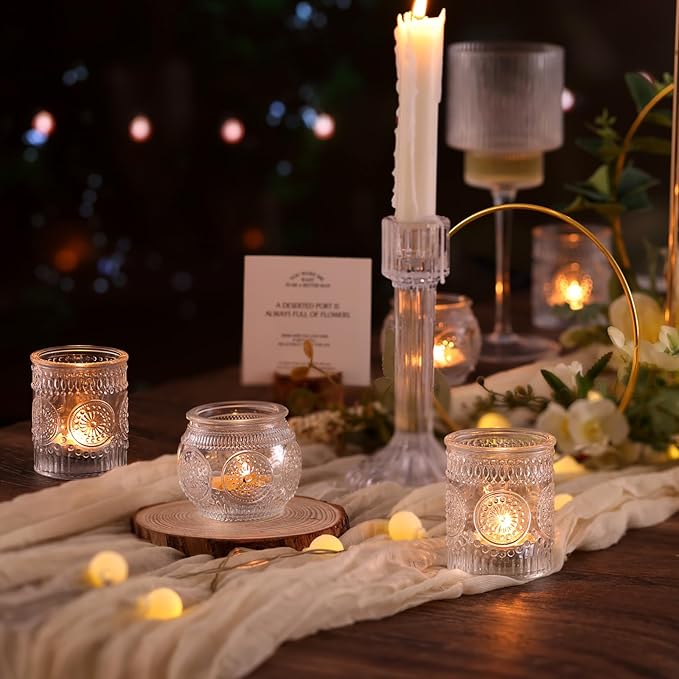 DARJEN Clear Votive Candle Holders Set of 36 - Image 3
